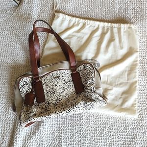 Fossil Hair on Hide/Leather Handbag
